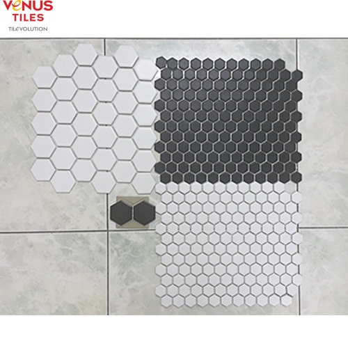 VENUS TILES Venus Tiles Mosaic Hexagon Maxi Black (5cm) - 2